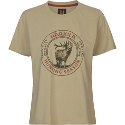 HÄRKILA STAG BADGE S/S SAND triko dámské